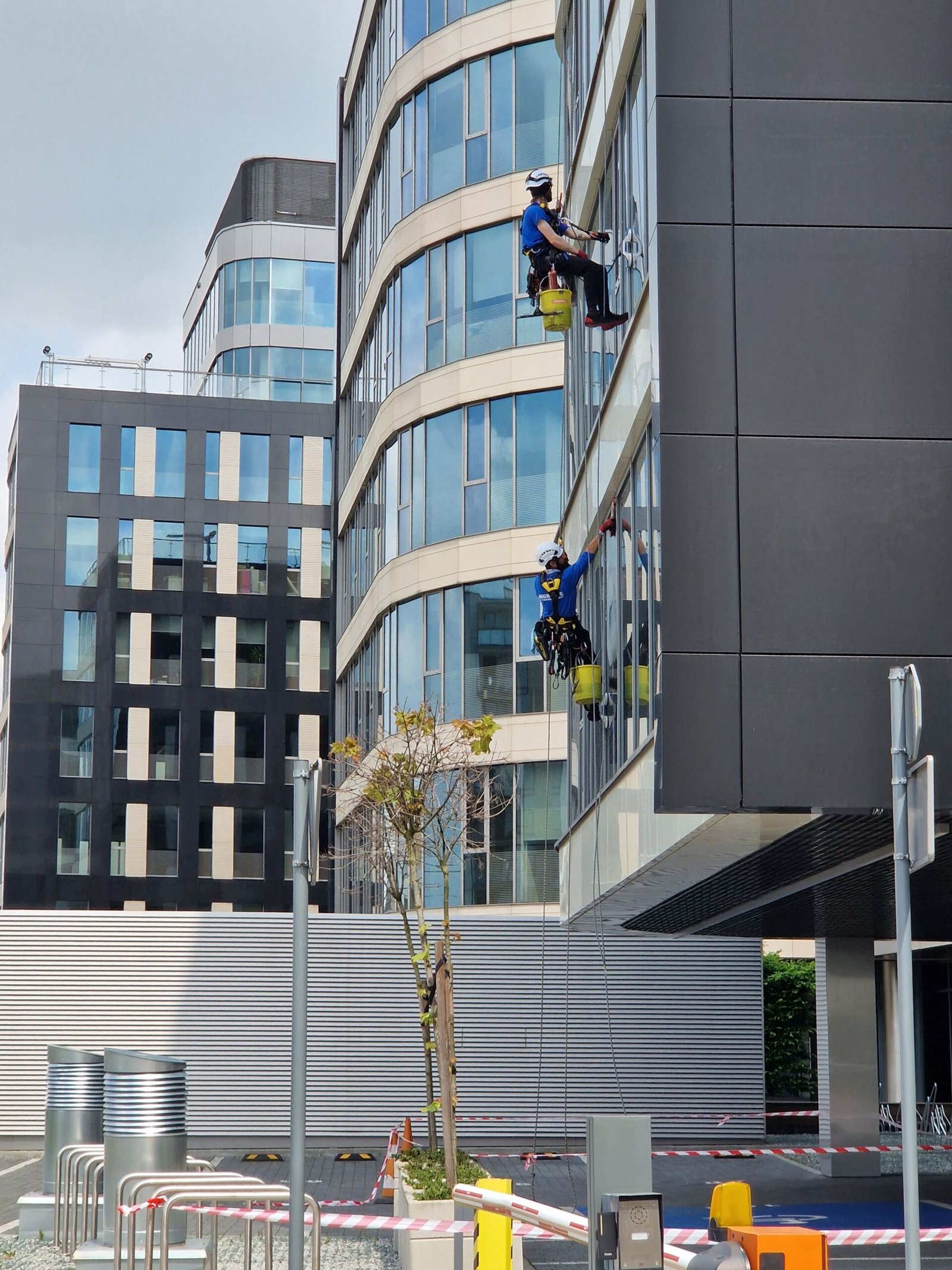 Modern commercial building representing the future of facility management technology